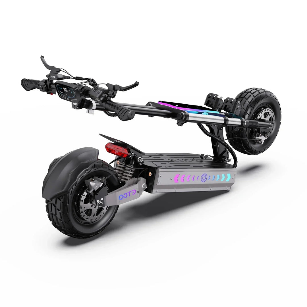 OOTD T90 Dual Drive Electric Scooter with NFC Unlock Hydraulic Suspension and Disc Brakes