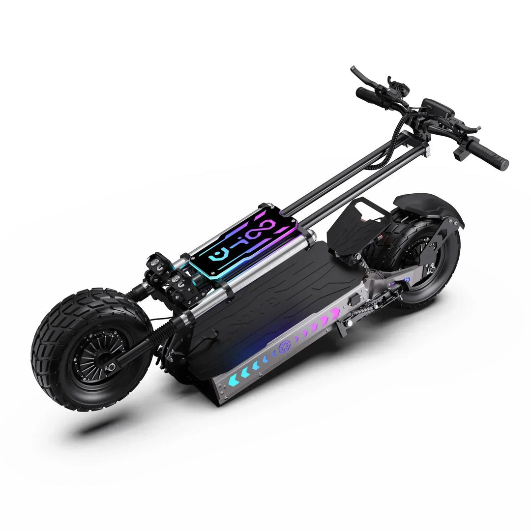 OOTD T90 Dual Drive Electric Scooter with NFC Unlock Hydraulic Suspension and Disc Brakes