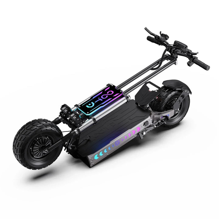OOTD T90 Dual Drive Electric Scooter with NFC Unlock Hydraulic Suspension and Disc Brakes