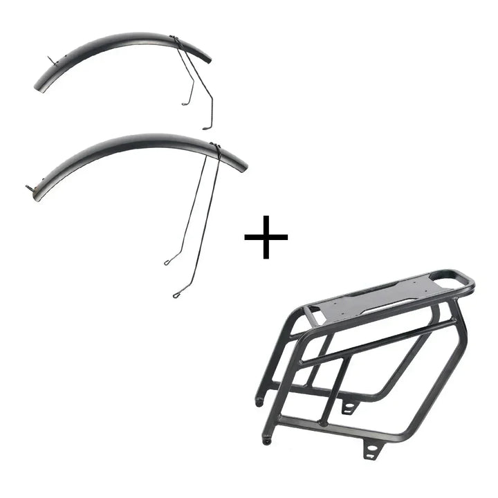 Cyrusher Ranger and Trax Fender and Rear Rack Accessory Set for 24 or 26 Inch Tires