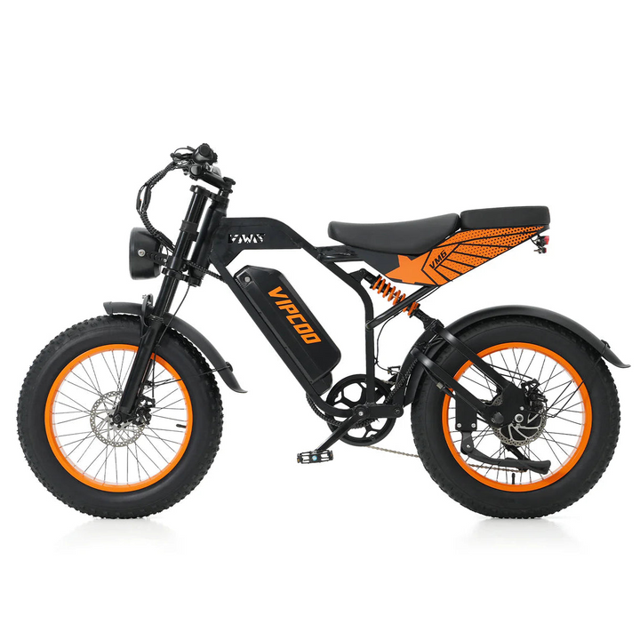 VIPCOO VM6 Fat Tire Electric City Bike with Removable Battery and LCD Display