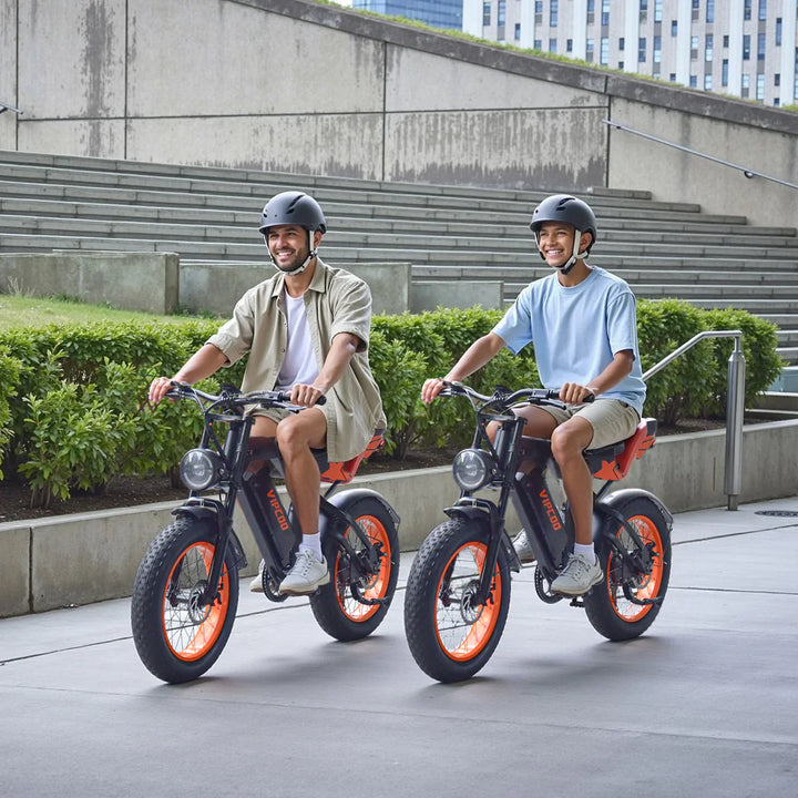 VIPCOO VM6 Fat Tire Electric City Bike with Removable Battery and LCD Display