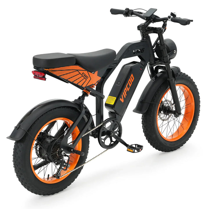 VIPCOO VM6 Fat Tire Electric City Bike with Removable Battery and LCD Display