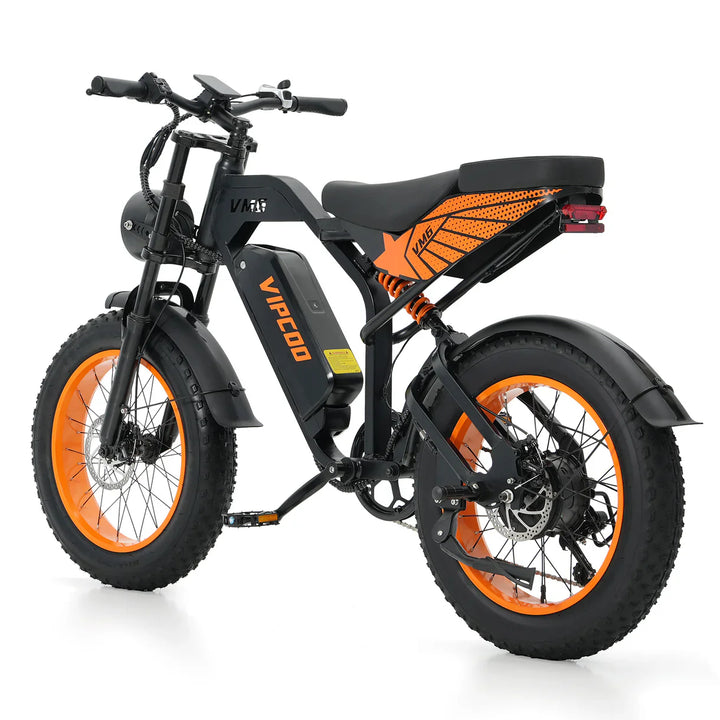 VIPCOO VM6 Fat Tire Electric City Bike with Removable Battery and LCD Display