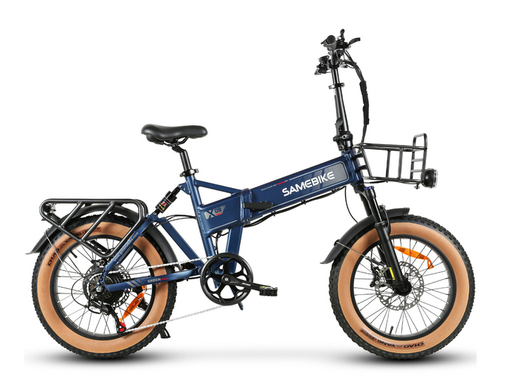 Samebike XWLX09-II Fat Tire Mountain Electric Bike with Curved Ergonomic Handlebar