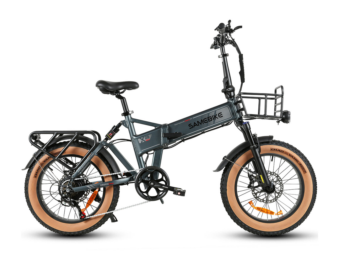 Samebike XWLX09-II Fat Tire Mountain Electric Bike with Curved Ergonomic Handlebar