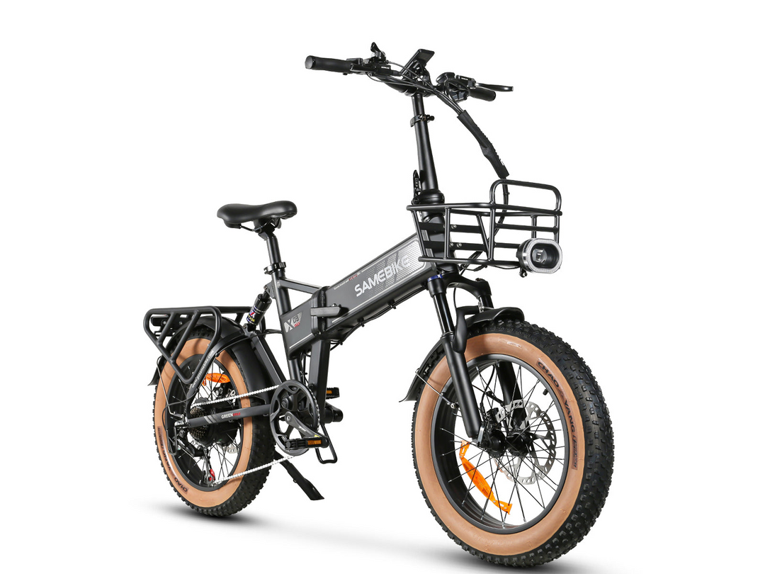Samebike XWLX09-II Fat Tire Mountain Electric Bike with Curved Ergonomic Handlebar
