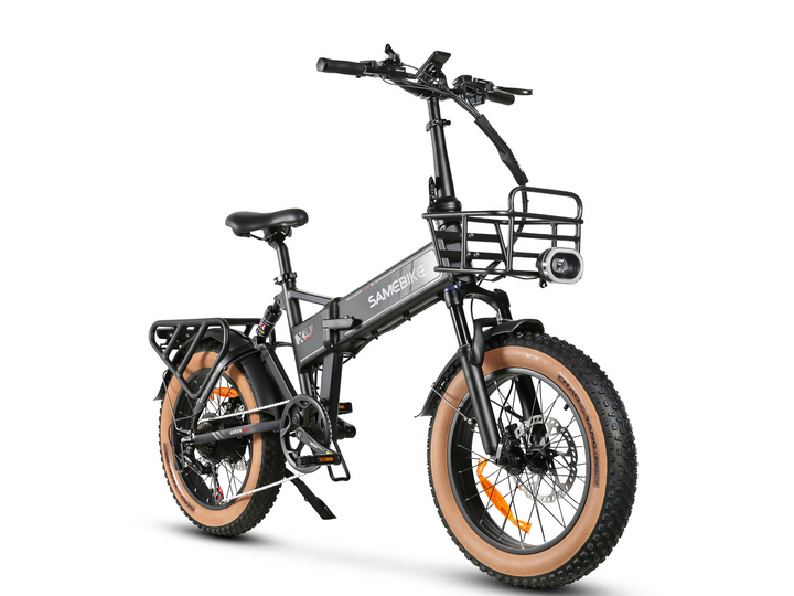 Samebike XWLX09-II Fat Tire Mountain Electric Bike with Curved Ergonomic Handlebar
