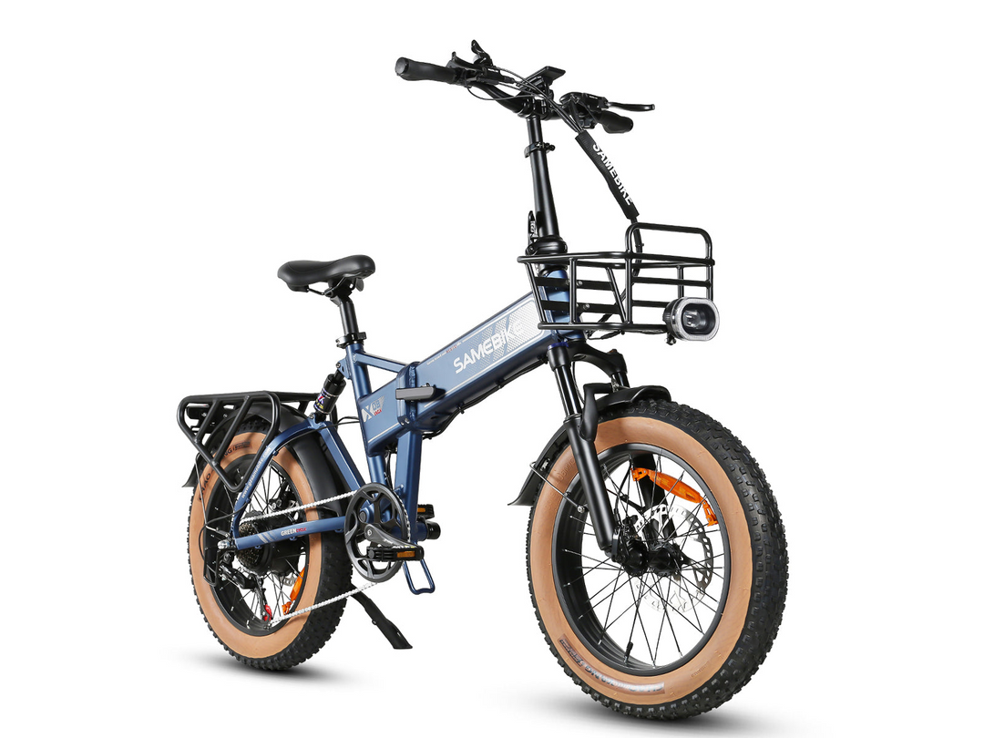 Samebike XWLX09-II Fat Tire Mountain Electric Bike with Curved Ergonomic Handlebar