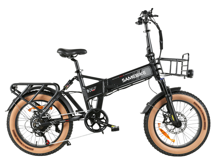 Samebike XWLX09-II Fat Tire Mountain Electric Bike with Curved Ergonomic Handlebar
