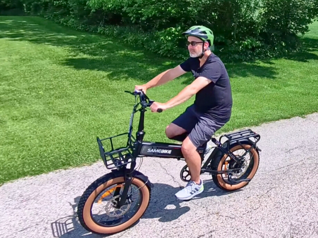 Samebike XWLX09-II Fat Tire Mountain Electric Bike with Curved Ergonomic Handlebar