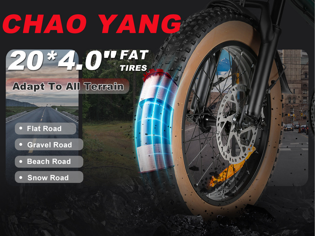 Samebike XWLX09-II Fat Tire Mountain Electric Bike with Curved Ergonomic Handlebar