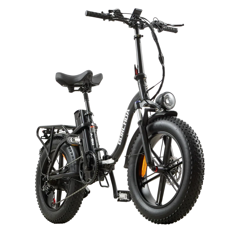 Burchda R8S Pro and R8V Step-Thru Folding Electric Bike with Hydraulic Brakes