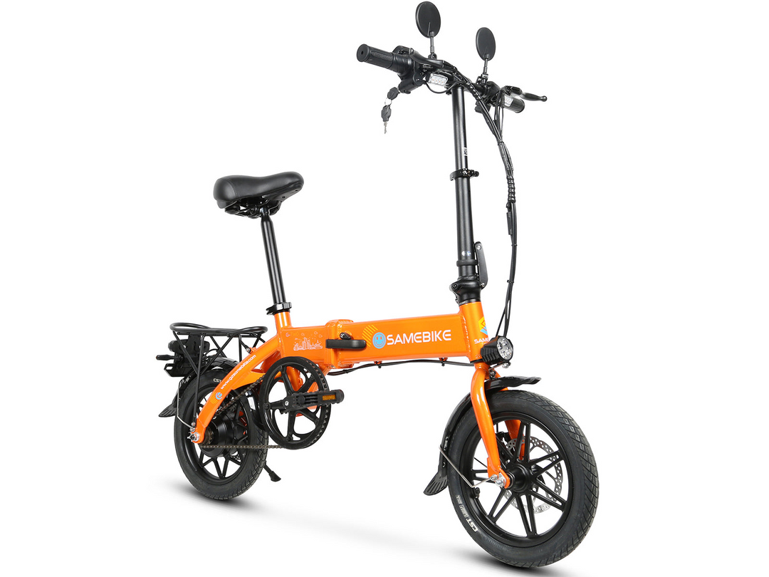 Samebike YINYU14 Portable Commuter Electric Bike with Real-Time LCD Data Display