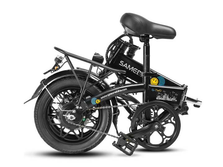 Samebike YINYU14 Portable Commuter Electric Bike with Real-Time LCD Data Display