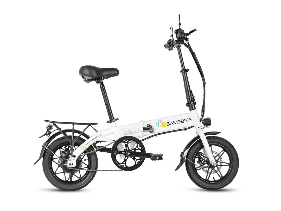 Samebike YINYU14 Portable Commuter Electric Bike with Real-Time LCD Data Display
