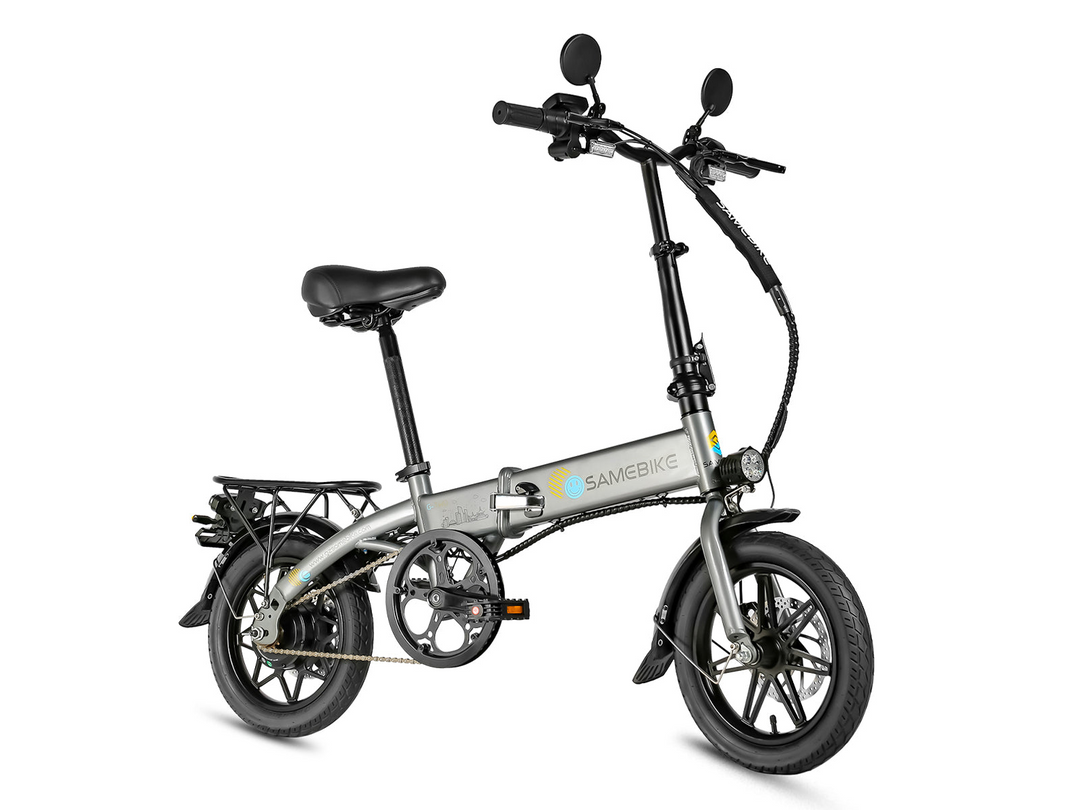 Samebike YINYU14 Portable Commuter Electric Bike with Real-Time LCD Data Display