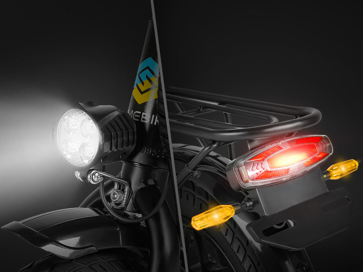 Samebike YINYU14 Portable Commuter Electric Bike with Real-Time LCD Data Display