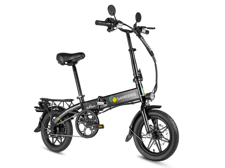 Samebike YINYU14 Portable Commuter Electric Bike with Real-Time LCD Data Display