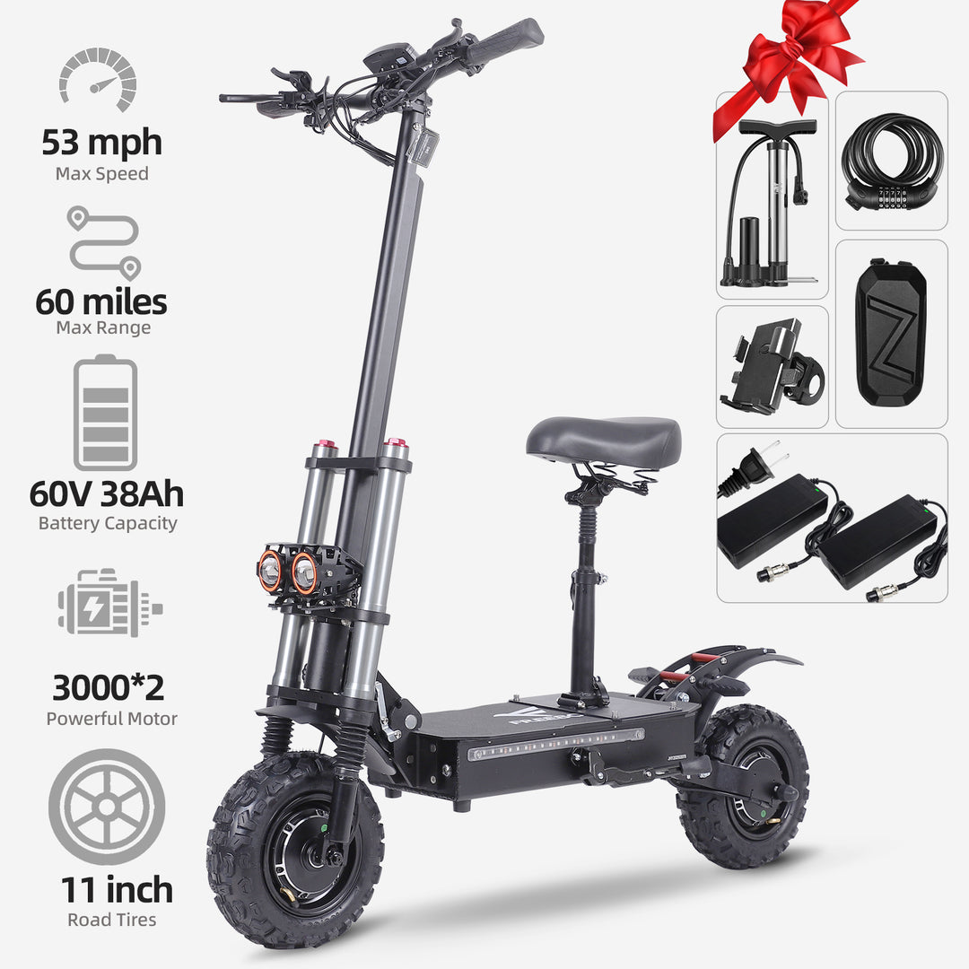 J30MAX 고속 오프로드 스쿠터 - 3000W*2, 90-100KM 주행거리, 듀얼 디스크 브레이크