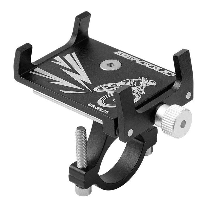Aluminum Alloy Bike Phone Mount - 360° Rotatable Universal Bicycle Handlebar Holder - Heavy Duty Mechanical Lock for MTB, Road Bike &amp; E-Bike - Fits iPhone &amp; Samsung