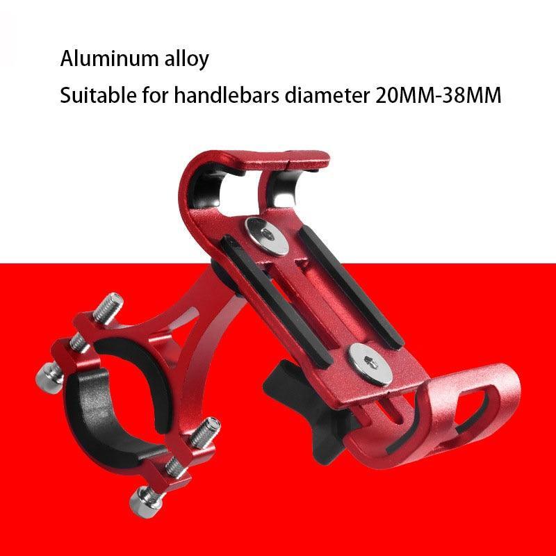 Aluminum Alloy Bike Phone Mount - 360° Rotatable Universal Bicycle Handlebar Holder - Heavy Duty Mechanical Lock for MTB, Road Bike &amp; E-Bike - Fits iPhone &amp; Samsung