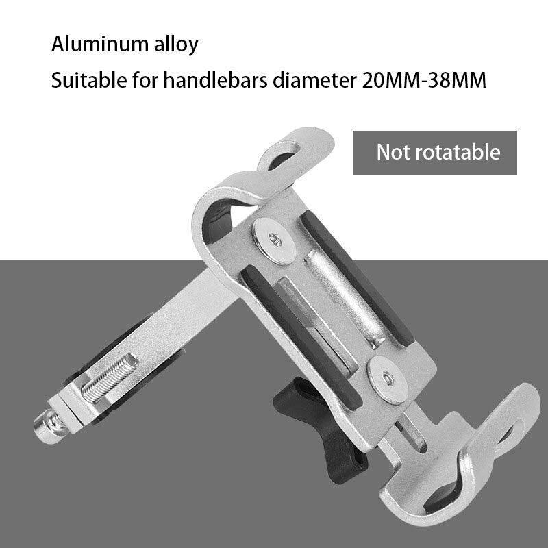 Aluminum Alloy Bike Phone Mount - 360° Rotatable Universal Bicycle Handlebar Holder - Heavy Duty Mechanical Lock for MTB, Road Bike &amp; E-Bike - Fits iPhone &amp; Samsung