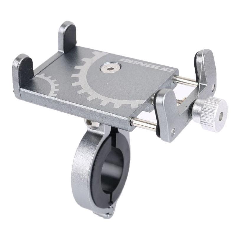 Aluminum Alloy Bike Phone Mount - 360° Rotatable Universal Bicycle Handlebar Holder - Heavy Duty Mechanical Lock for MTB, Road Bike &amp; E-Bike - Fits iPhone &amp; Samsung