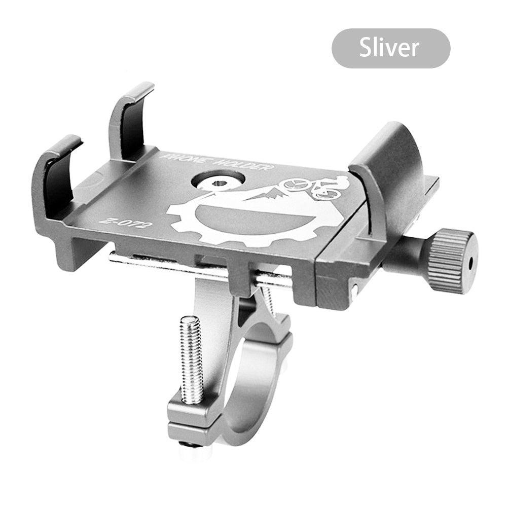 Aluminum Alloy Bike Phone Mount - 360° Rotatable Universal Bicycle Handlebar Holder - Heavy Duty Mechanical Lock for MTB, Road Bike &amp; E-Bike - Fits iPhone &amp; Samsung