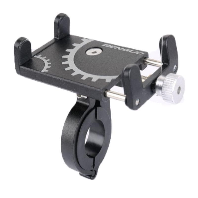 Aluminum Alloy Bike Phone Mount - 360° Rotatable Universal Bicycle Handlebar Holder - Heavy Duty Mechanical Lock for MTB, Road Bike &amp; E-Bike - Fits iPhone &amp; Samsung