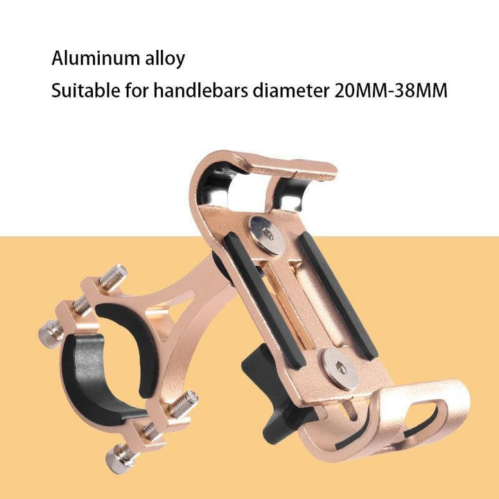 Aluminum Alloy Bike Phone Mount - 360° Rotatable Universal Bicycle Handlebar Holder - Heavy Duty Mechanical Lock for MTB, Road Bike &amp; E-Bike - Fits iPhone &amp; Samsung