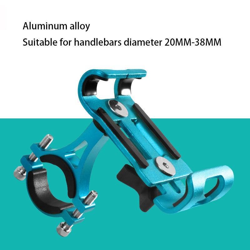 Aluminum Alloy Bike Phone Mount - 360° Rotatable Universal Bicycle Handlebar Holder - Heavy Duty Mechanical Lock for MTB, Road Bike &amp; E-Bike - Fits iPhone &amp; Samsung
