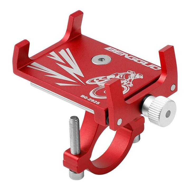 Aluminum Alloy Bike Phone Mount - 360° Rotatable Universal Bicycle Handlebar Holder - Heavy Duty Mechanical Lock for MTB, Road Bike &amp; E-Bike - Fits iPhone &amp; Samsung
