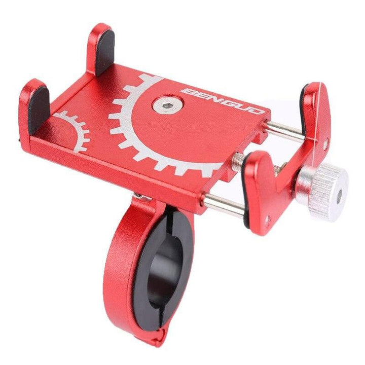 Aluminum Alloy Bike Phone Mount - 360° Rotatable Universal Bicycle Handlebar Holder - Heavy Duty Mechanical Lock for MTB, Road Bike &amp; E-Bike - Fits iPhone &amp; Samsung