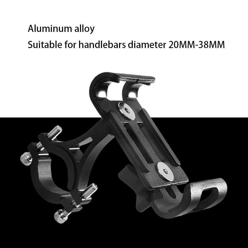 Aluminum Alloy Bike Phone Mount - 360° Rotatable Universal Bicycle Handlebar Holder - Heavy Duty Mechanical Lock for MTB, Road Bike &amp; E-Bike - Fits iPhone &amp; Samsung