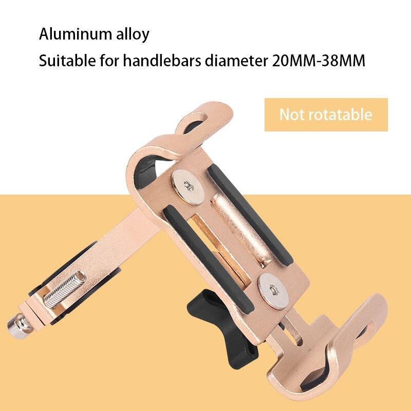 Aluminum Alloy Bike Phone Mount - 360° Rotatable Universal Bicycle Handlebar Holder - Heavy Duty Mechanical Lock for MTB, Road Bike &amp; E-Bike - Fits iPhone &amp; Samsung