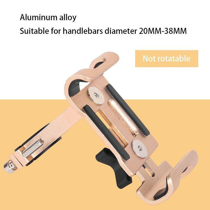 Aluminum Alloy Bike Phone Mount - 360° Rotatable Universal Bicycle Handlebar Holder - Heavy Duty Mechanical Lock for MTB, Road Bike &amp; E-Bike - Fits iPhone &amp; Samsung
