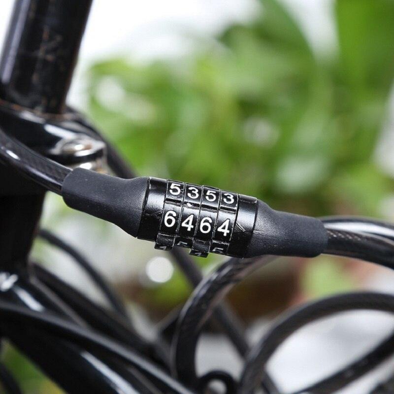 OIMG 100cm Anti-Theft Bike Cable Lock - Heavy Duty Alloy Steel Security Chain - Weatherproof PVC Coating - Keyless Combination Lock for MTB &amp; Road Bike