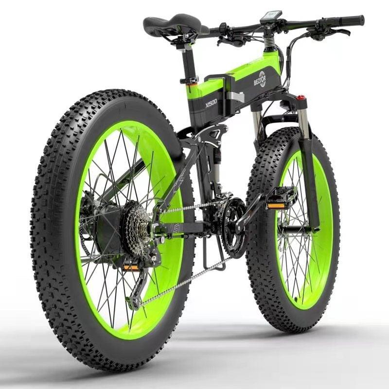 Bezior X1500 Folding Fat Tire Mountain Electric Bike Built for Adventure Seekers