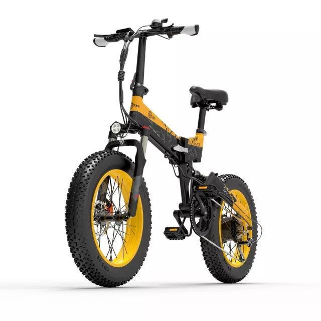 Bezior XF200 Folding Fat Tire Electric Bike with Powerful Motor for All-Terrain Riding