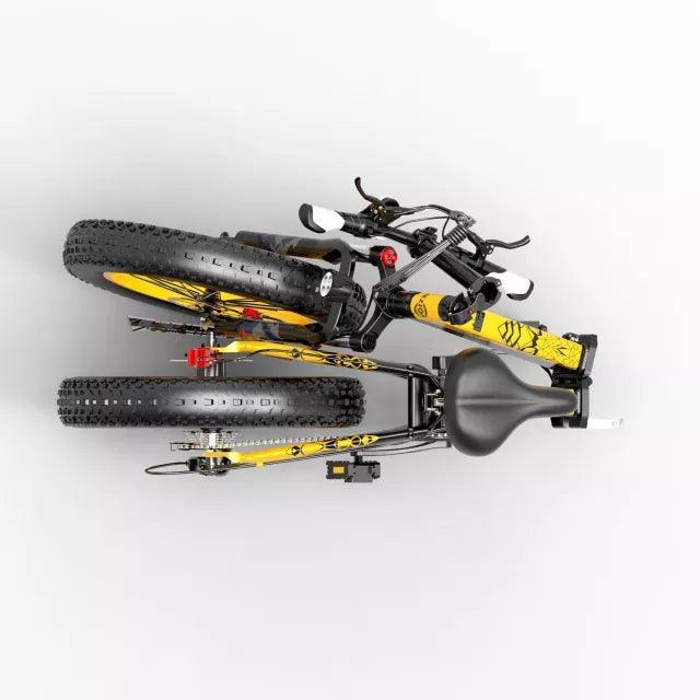 Bezior XF200 Folding Fat Tire Electric Bike with Powerful Motor for All-Terrain Riding
