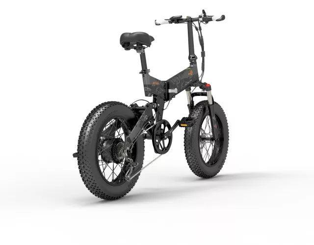 Bezior XF200 Folding Fat Tire Electric Bike with Powerful Motor for All-Terrain Riding