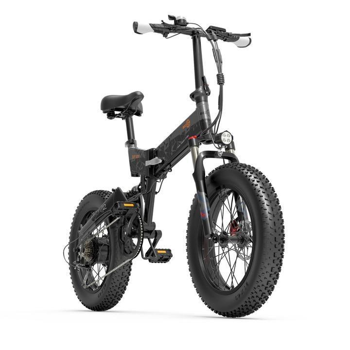 Bezior XF200 Folding Fat Tire Electric Bike with Powerful Motor for All-Terrain Riding