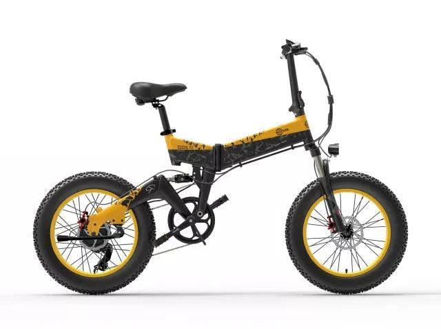 Bezior XF200 Folding Fat Tire Electric Bike with Powerful Motor for All-Terrain Riding