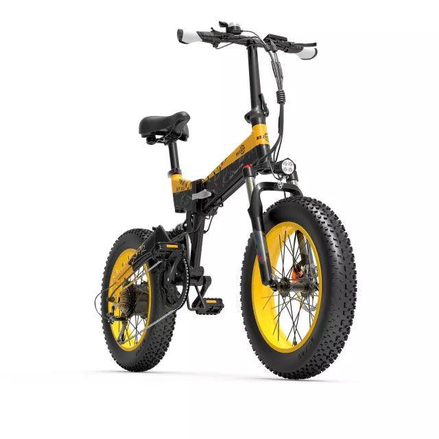 Bezior XF200 Folding Fat Tire Electric Bike with Powerful Motor for All-Terrain Riding