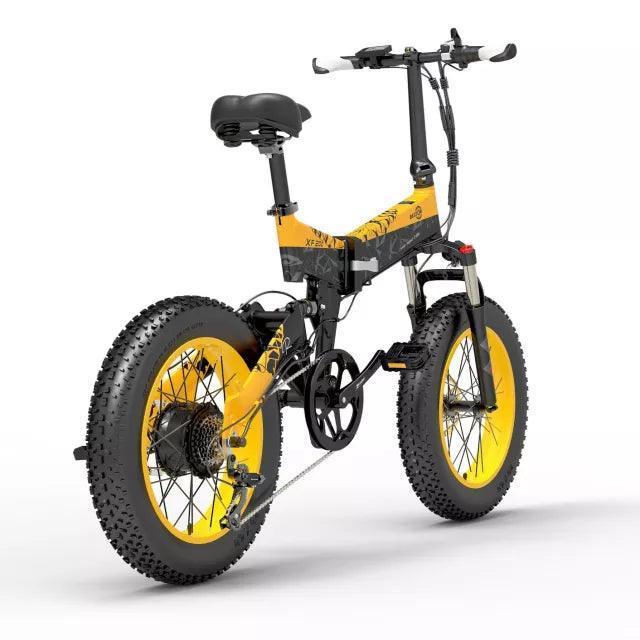 Bezior XF200 Folding Fat Tire Electric Bike with Powerful Motor for All-Terrain Riding