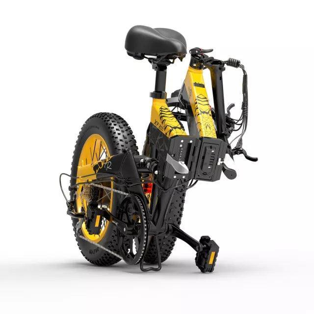 Bezior XF200 Folding Fat Tire Electric Bike with Powerful Motor for All-Terrain Riding