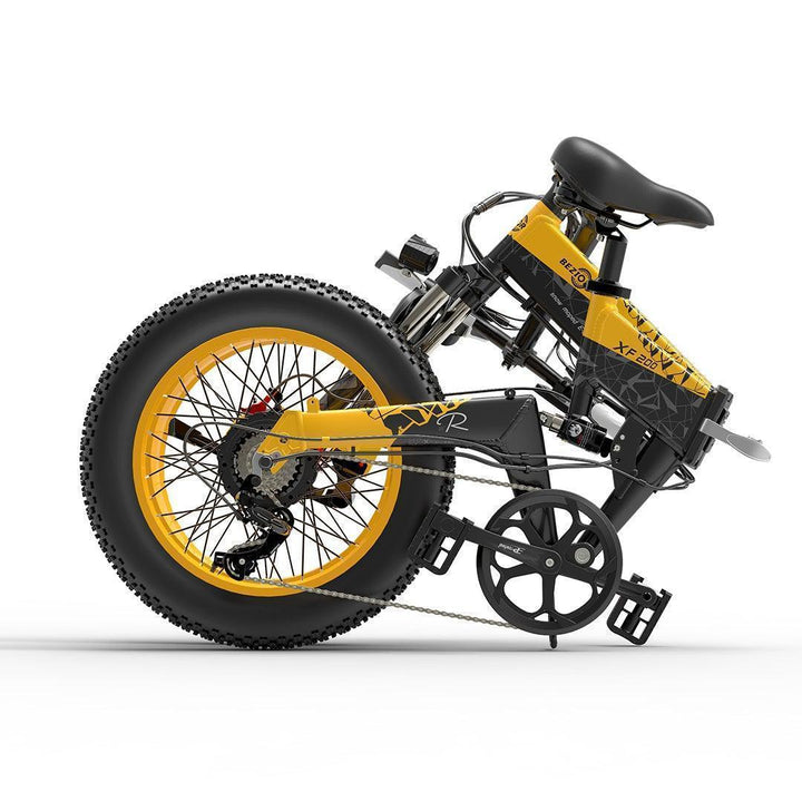 Bezior XF200 Folding Fat Tire Electric Bike with Powerful Motor for All-Terrain Riding