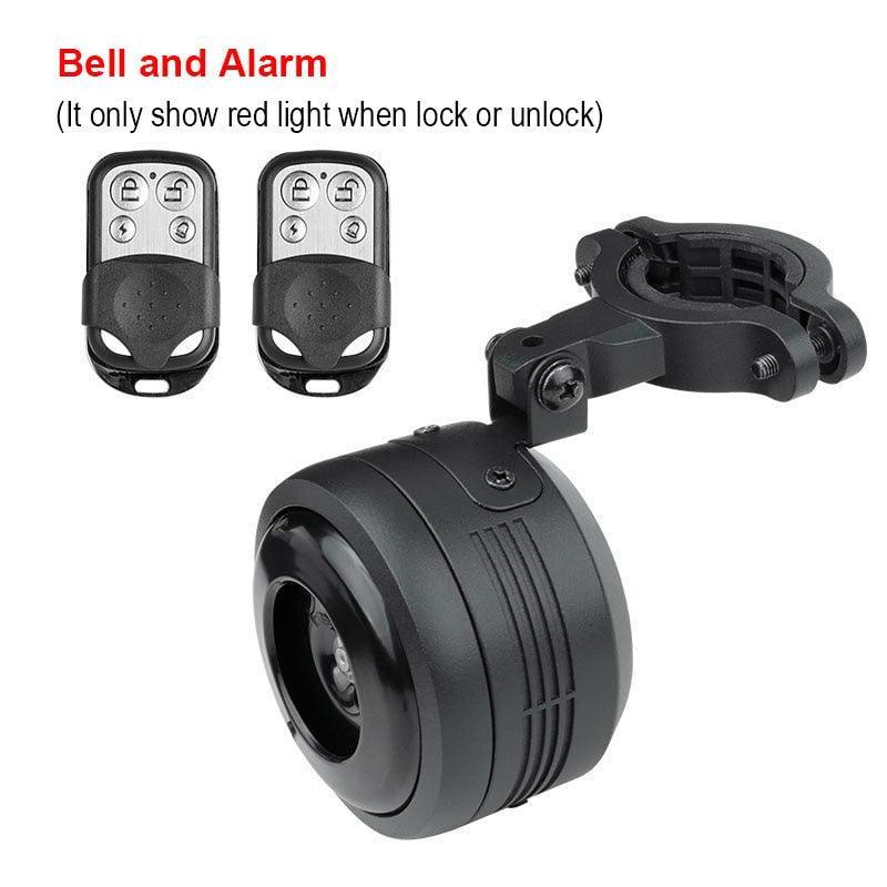 DODICI Electric Bike Horn &amp; Anti-Theft Alarm - 125dB High Volume Bicycle Bell - IPX6 Waterproof Aluminum Alloy with 30M Remote Control