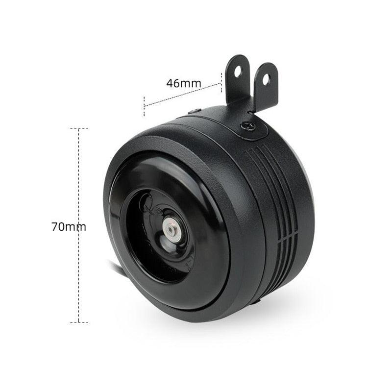 DODICI Electric Bike Horn &amp; Anti-Theft Alarm - 125dB High Volume Bicycle Bell - IPX6 Waterproof Aluminum Alloy with 30M Remote Control
